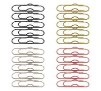 UMCHU 20 Piezas Paper Clip Holder Pen Clips,Metal Pen Clip,Pen Clip Assistant,Paper Clip Set,For Books,Notebooks,Diaries,Calendars(4 Colours)