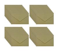 UMCHU 40 Piezas 10.5 * 7cm Sobres de Papel Kraft Vintage,Sobre clásico,para Sobres de Boda Felicitaciones Invitaciones(Verde hierba)