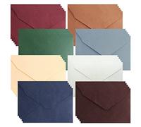 UMCHU 40 piezas C6 Sobres Acanalados,solapa puntiaguda sobres estructurados,sobres sin ventana,Para la boda birthday party supplies y invitaciones(8 colores)