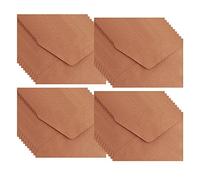 UMCHU 40 piezas C6 Sobres Acanalados,solapa puntiaguda sobres estructurados,sobres sin ventana,Para la boda birthday party supplies y invitaciones(Marrón)
