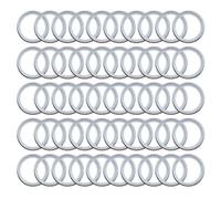 UMCHU 50 Piezas Anillos de Cortina,Anillo de Cortina de bajo Ruido,Redondos para Cortina de Ventana,para Cortina y Barras(Diámetro Interior 26 mm)