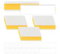 UMCHU 50 Piezas Portas Etiquetas Transparente de Autoadhesivas PVC,Portaetiquetas Portaprecios,Etiquetas Magnéticas,para organizar estanterías, estantes, librerías, cajones, oficinas, supermercados