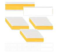 UMCHU 50 Piezas Portas Etiquetas Transparente de Autoadhesivas PVC,Portaetiquetas Portaprecios,Etiquetas Magnéticas,para organizar estanterías, estantes, librerías, cajones, oficinas, supermercados