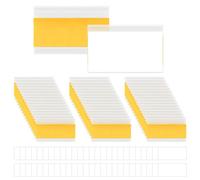 UMCHU 50 Piezas Portas Etiquetas Transparente de Autoadhesivas PVC,Portaetiquetas Portaprecios,Etiquetas Magnéticas,para organizar estanterías, estantes, librerías, cajones, oficinas, supermercados
