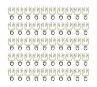 UMCHU 50 Piezas Rodillo para riel de Cortina, Plástico con Dos Ruedas, Deslizador de Cortina, Rodillo silencioso, Rodillo de dirección, para rieles de Cortina