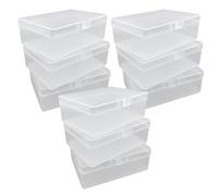 UMCHU 9 Piezas Caja de Almacenaje con Tapa,Cajas Almacenaje Plastico,Caja de Plástico Transparente,para Joyas, Artículos pequeños(9,8 * 6,9 * 3,2 cm)
