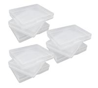 UMCHU 9 Piezas Caja de Almacenaje con Tapa,Cajas Almacenaje Plastico,Caja de Plástico Transparente,para Joyas, Artículos pequeños(9,2 * 6,7 * 1,5 cm)