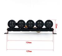 UMDHAIYI Barra de luz LED para Coche RC, para Traxxas -4, Escala 1/10, función estroboscópica, conducción Nocturna, fácil instalación, actualización de simulación Realista (Tipo B-5pcs luz)