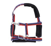 UMDHAIYI Cabestro de Caballo para equitación, Cabestro Ajustable de Nailon con Ajuste cómodo, riendas duraderas para Montar, Entrenar, Uso Estable, diseño Elegante para Equipo de (Mediano Adecuado