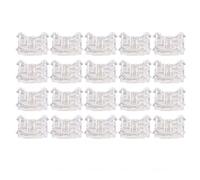 UMDHAIYI Conector de tira LED a cable de 20 piezas, conectores adaptadores LED transparentes sin soldadura, 2 pines