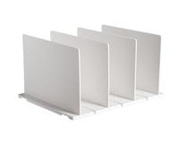 UMDHAIYI Divisor de Estante de plástico Resistente Blanco, fácil Montaje, Separador de Bolso Vertical Ajustable para Armario de casa