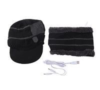 UMDHAIYI Gorro con calefacción por USB, bufanda para hombres y mujeres, gorro calefactor para mantener el calor, calentador de cuello para ciclismo, escalada de montaña