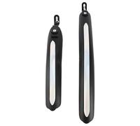 UMDHAIYI Guardabarros de bicicleta, guardabarros de bicicleta de montaña, kit delantero y trasero para bicicleta de carretera, bicicleta plegable, plástico, tiras reflectantes, cierre rápido, diseño