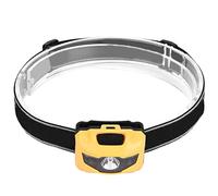 UMDHAIYI Linterna frontal LED de 3W con luces rojas y blancas para pesca, actividades al aire, picnic, senderismo y montañismo. ((amarilla))