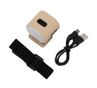 UMDHAIYI Luz de sombrero Linterna frontal de inducción LED magnética IPX4 Luz de tapa con clip recargable impermeable para senderismo al aire libre Camping Pesca Beige