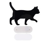 UMDHAIYI Luz nocturna de gato, activada por voz, lámpara de silueta de gato negro, decoración de pared, funciona con pilas, para el hogar, sala de estar, pasillo, cocina, dormitorio, luz cálida