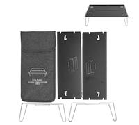 UMDHAIYI Mesa Plegable para Acampar al Aire Libre, portátil, de aleación de Aluminio, Ultraligera, Mini Mesa Plegable, Mesa multifunción para Acampar, Color Negro