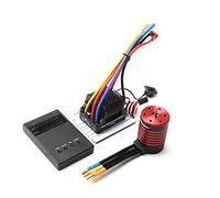 UMDHAIYI Motor sin escobillas GTSKYTENRC 3650 4500KV impermeable, ESC 60A, conector T, tarjeta de programación para coche y camión RC 1/10, N.º 200, 5200 kV, informal