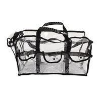 UMDHAIYI para Bolso Transparente, Bolso de PVC Transparente con múltiples Bolsillos, Bolso de Hombro de Gran Capacidad para Playa, Concierto, Control de Seguridad del Estadio