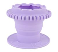 UMDHAIYI Tazón de Limpieza para brochas de Maquillaje, Silicona de Grado alimenticio, portátil Plegable, diseño 3 en 1, Mezcla de Colores, estación de Secado, para Herramientas