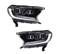UMDJJU Faro Principal Para Ford Para Ranger Para Everest 2015-2021 T6 FL T7 T8 Para Raptor Para Endeavour Un Par Faros Delanteros Estilo Coche DRL Lámpara Cabeza Faro Delantero
