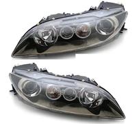 UMDJJU Faro Principal Para Mazda 6 Para Mazda6 2003 04 05 06-2015 2 Piezas Un Par Faro Delantero Parachoques Conjunto Lámpara Cabeza Faro Delantero(2pcs gold black)