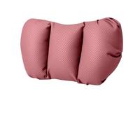 UMDJJU Funda Asiento Coche Cojín Universal Reposacabezas Coche Almohada Cuello Asiento Cuero Perforado Soporte Lumbar Transpirable Conjunto Fundas Asientos Coche(Red Neck Pillow)