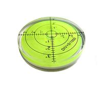 umei Alta precisión horizontal burbuja acrílico caso nivel de superficie redondo inclinómetros para instrumentos , precisión 15'/2 (verde) 60 x 12 mm