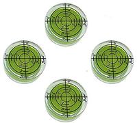 UMEI GFNT - Nivel de burbuja circular de 32 mm para trípode, fonógrafo, tocadiscos, etc. (4 unidades), color verde