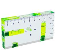 umei Nivel transparente T-Type Multi-funcional Burbuja de dos vías con escala magnética Tamaño 95x51x13mm