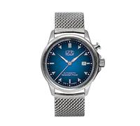 UMF RUHLA Autokinetic 1062M-3 - Reloj de pulsera para hombre, esfera azul, correa milanesa, azul
