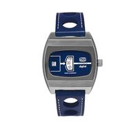 UMF RUHLA Jumping Hour - Reloj digital de disco para hombre - 41 mm - Automático 26 piedras - Caja de acero inoxidable - Cristal de zafiro - Reserva de 36 h - Edición limitada 2025 - Fabricado en