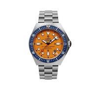 UMF RUHLA Nadador de combate automático de edición limitada NVA - 1928M-1 esfera naranja completamente fluorescente - Limitado a 499 unidades - Fabricado en Alemania, Negro