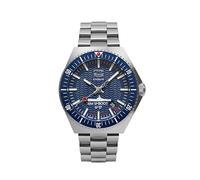 UMF RUHLA Reloj automático 1930M-3 | U-17 Limited Edition | Cristal de zafiro | Movimiento automático NH35A | Reloj de buceo de acero inoxidable con bisel de cerámica | Esfera azul | Fabricado en