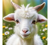 Umfarvt 5D Animals Sheep Diamond Painting Kits for Adults Kids,DIY Square Full Drill diamond art painting kits,Canvas Embroidery Diamond Art Craft for Home Wall Decor 100x100cm