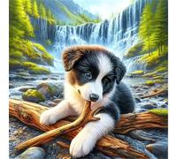 Umfarvt 5D Branch Dog Diamond Painting Kits for Adults Kids,DIY Square Full Drill diamond art painting kits,Canvas Embroidery Diamond Art Craft for Home Wall Decor 100x100cm