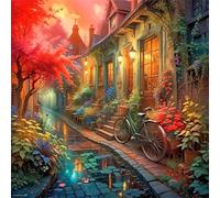 Umfarvt 5D City Streets Diamond Painting Kits for Adults Kids,DIY Square Full Drill diamond art painting kits,Canvas Embroidery Diamond Art Craft for Home Wall Decor 40x40cm