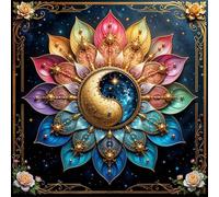 Umfarvt 5D Cosmic Star Petals Diamond Painting Kits for Adults Kids,DIY Square Full Drill diamond art painting kits,Canvas Embroidery Diamond Art Craft for Home Wall Decor 100x100cm