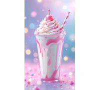 Umfarvt 5D Diamond Art Painting,Ice Cream diamond painting Kits for Adults,DIY Round Full Drill Canvas Embroidery Cross Stitch,Diamond Arts Crafts Painting Pictures for Home Wall Decor 20x50cm