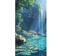Umfarvt 5D Diamond Art Painting,Lake Mountains diamond painting Kits for Adults,DIY Square Full Drill Canvas Embroidery Cross Stitch,Diamond Arts Crafts Painting Pictures for Home Wall Decor 30x70cm