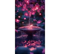 Umfarvt 5D Diamond Art Painting,Love Flower diamond painting Kits for Adults,DIY Square Full Drill Canvas Embroidery Cross Stitch,Diamond Arts Crafts Painting Pictures for Home Wall Decor 90x190cm