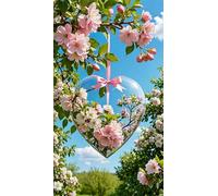 Umfarvt 5D Diamond Art Painting,Love Plant Sky diamond painting Kits for Adults,DIY Square Full Drill Canvas Embroidery Cross Stitch,Diamond Arts Crafts Painting Pictures for Home Wall Decor 40x90cm