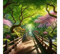 Umfarvt 5D Ecology Tree Diamond Painting Kits for Adults Kids,DIY Square Full Drill diamond art painting kits,Canvas Embroidery Diamond Art Craft for Home Wall Decor 40x40cm