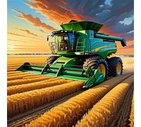 Umfarvt 5D Farm Field Diamond Painting Kits for Adults Kids,DIY Square Full Drill diamond art painting kits,Canvas Embroidery Diamond Art Craft for Home Wall Decor 40x40cm