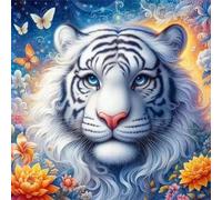 Umfarvt 5D Flower Animal Diamond Painting Kits for Adults Kids,DIY Round Full Drill diamond art painting kits,Canvas Embroidery Diamond Art Craft for Home Wall Decor 90x90cm