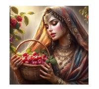 Umfarvt 5D Fruit Beauty Diamond Painting Kits for Adults Kids,DIY Square Full Drill diamond art painting kits,Canvas Embroidery Diamond Art Craft for Home Wall Decor 50x50cm