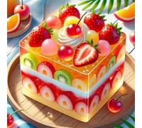 Umfarvt 5D Fruit Cake Diamond Painting Kits for Adults Kids,DIY Round Full Drill diamond art painting kits,Canvas Embroidery Diamond Art Craft for Home Wall Decor 50x50cm