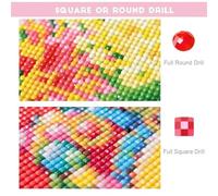 Umfarvt 5D Graffiti Bookshelf Diamond Painting Kits for Adults Kids,DIY Round Full Drill diamond art painting kits,Canvas Embroidery Diamond Art Craft for Home Wall Decor 60x60cm