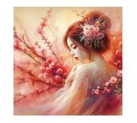 Umfarvt 5D Pink Woman Diamond Painting Kits for Adults Kids,DIY Square Full Drill diamond art painting kits,Canvas Embroidery Diamond Art Craft for Home Wall Decor 90x90cm