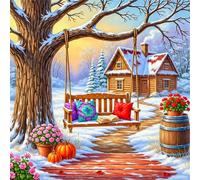 Umfarvt 5D Tree Swing Diamond Painting Kits for Adults Kids,DIY Square Full Drill diamond art painting kits,Canvas Embroidery Diamond Art Craft for Home Wall Decor 80x80cm